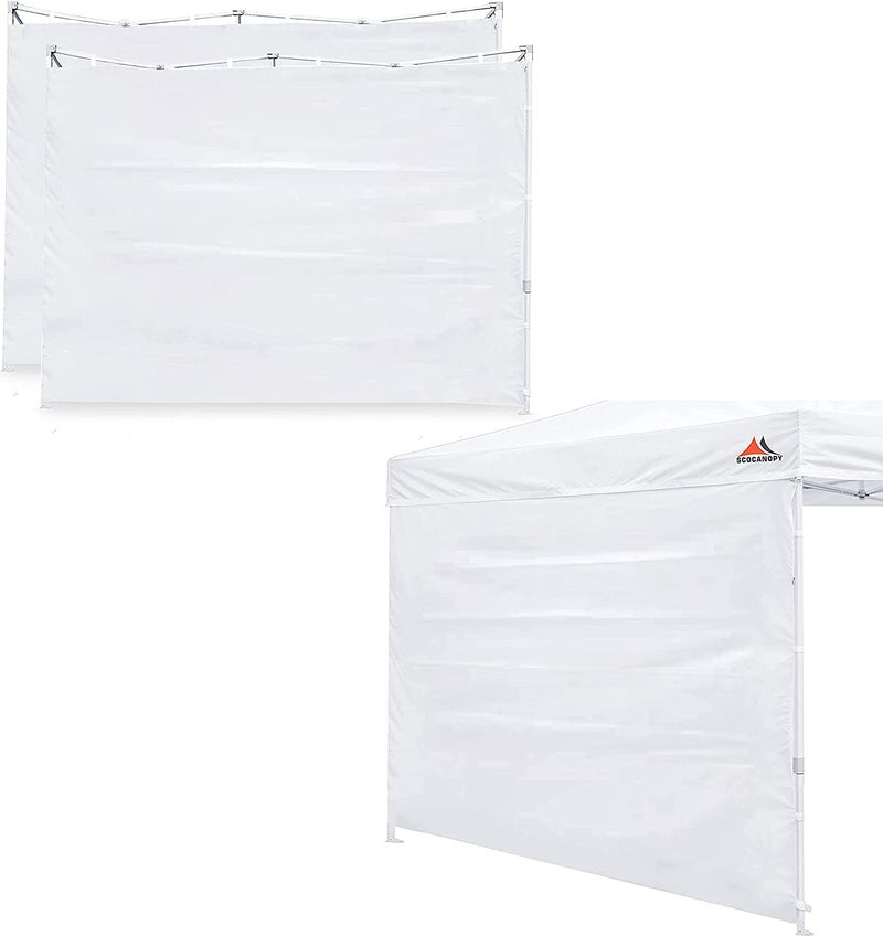 SCOCANOPY Sidewalls for 10x10 Canopy Frame, 3 Pack SunWalls Only,White - Image 1